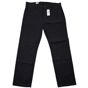 NEW Levi Strauss Co Workwear Fit Mens Black Straight Leg Pants Size 38x30 Casual
